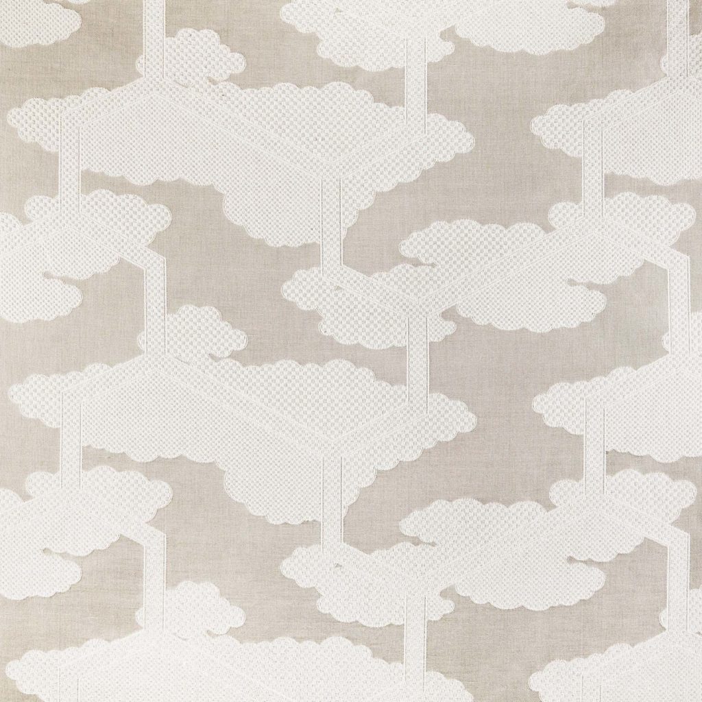 Kumo, cloud, sky, navy, beige, squares, chessboard, hexagonal, trellis, japanese, kimono, embroidery, design, ink, woven, textiles, pattern, motifs, geometric, house, deco, curtains, upholstery, cushion, wallpaper, interior design