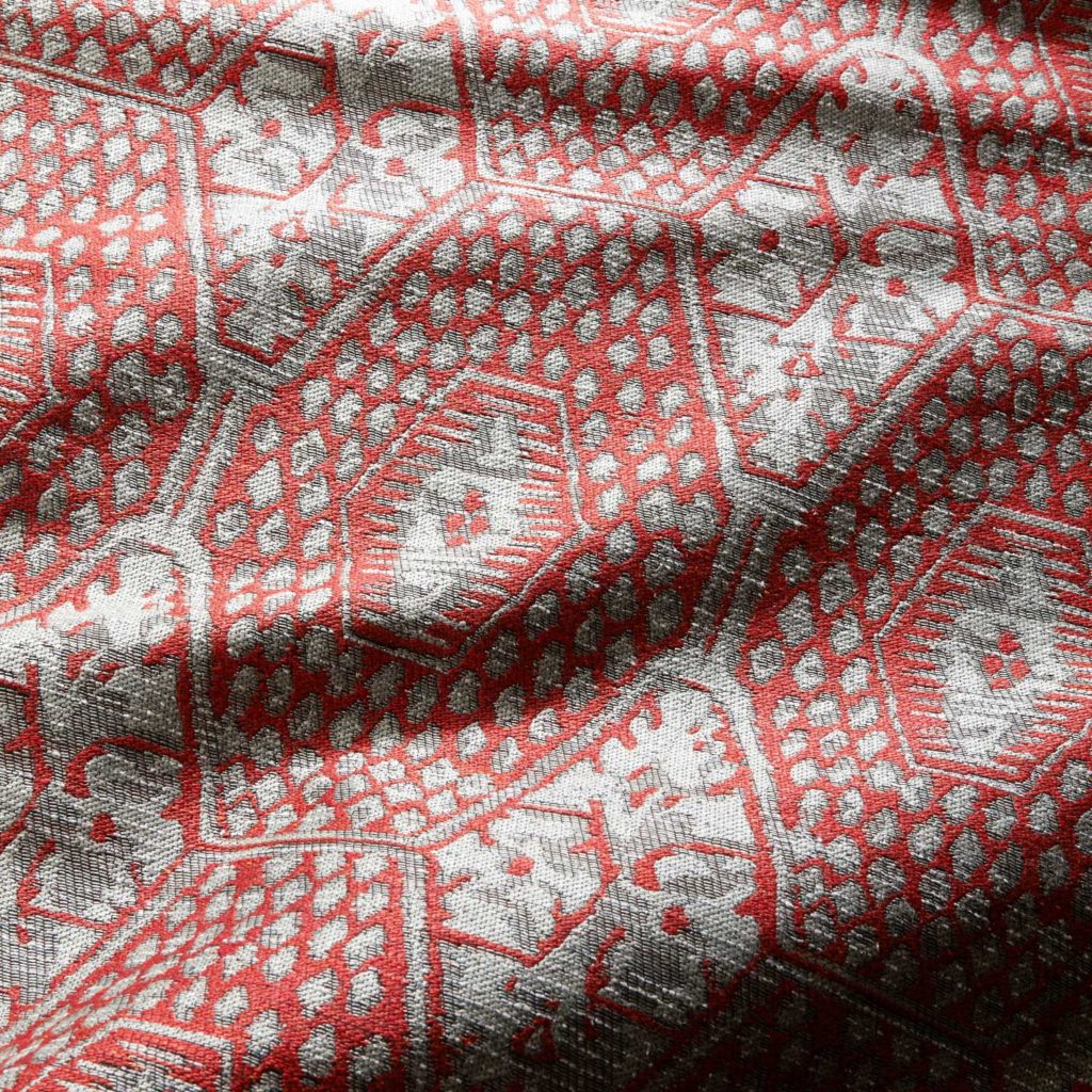 pattern, geometric, beige, cotton, linen, woven, textiles, house, deco, curtains, cushions , curtains, upholsteryBourette silk, Jacquard, weave, weighty fabric, Chinese Collection, flowers, diamond shapes, interior design