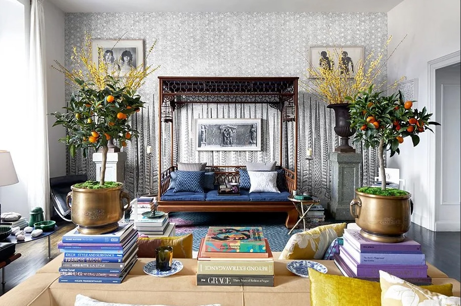 himalaya, stars, wallpaper, beige, grey, panel, pattern, motifs, house, deco, mountain, house, deco, cushions , curtains, upholstery, interior design