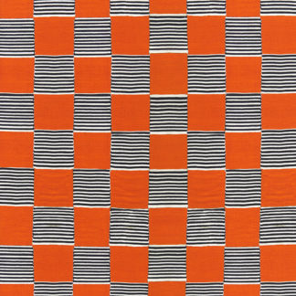 rhythmic, checkerboard, African, rhythm,pattern, geometric, orange, pink, navy, white, blue, cotton, linen, printed, textiles, house, deco, curtains, cushions, upholstery, Ghanaian prints, Mondrian, boogie woogie, stripes,square, colourful, panama, interior design