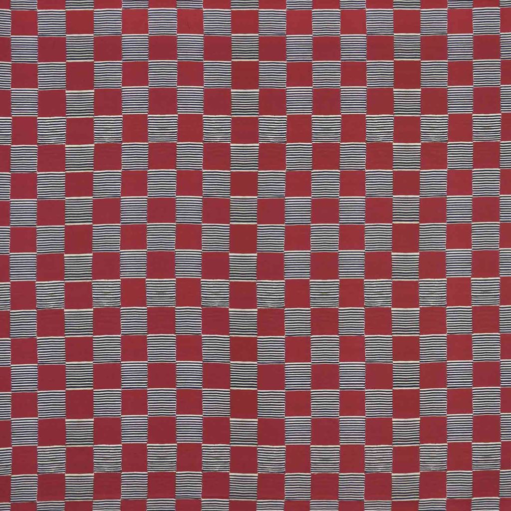 african textile pink red striped mondrian stripes repeats