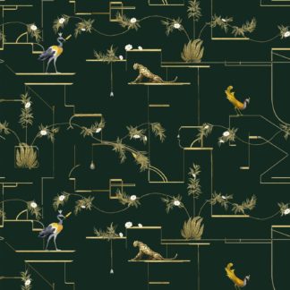 wallpaper, pattern, silver, lymer, bird, leopard, cheetah, flowers, plants, botanical, geometrics, lines, gold, house, deco, pompeii, naples, oplontis, pink, green, grey, black, blue, antique red, purple, palm, interior design, performance