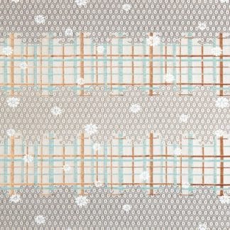 Japanese, samurai skirt, honeycomb, motif, tartan, snow flower, coloured grid, pattern, geometric, beige, cotton, linen, woven, textiles, house, deco, curtains, cushions , upholstery, interior design
