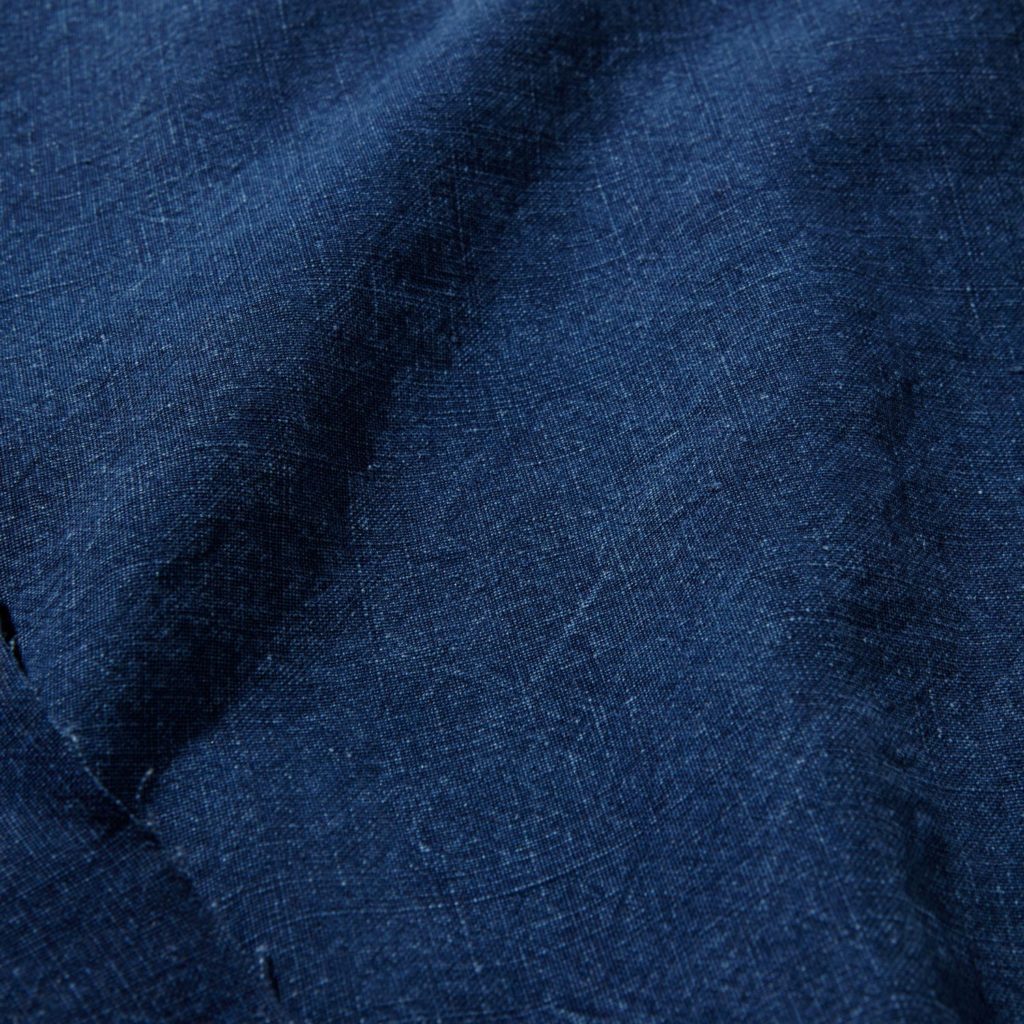 indigo, woven, plain, linen, oragnic, GOTS, OEKO TEX, textiles