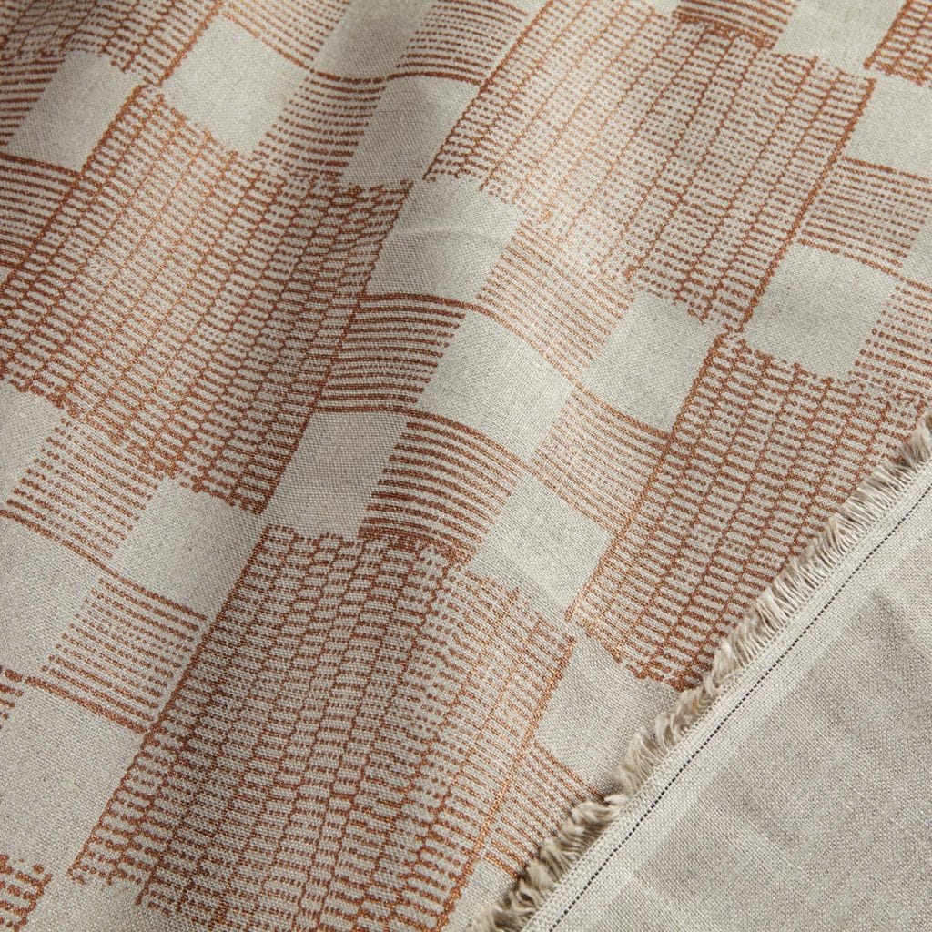 pattern, african, squares, geometrics, indigo, blue, cotton, linen, panama, textiles, printed, house, deco, cushions, upholstery, interior design, carmin, celadon, stonegrey, anthracite, white, copper, silk, natural