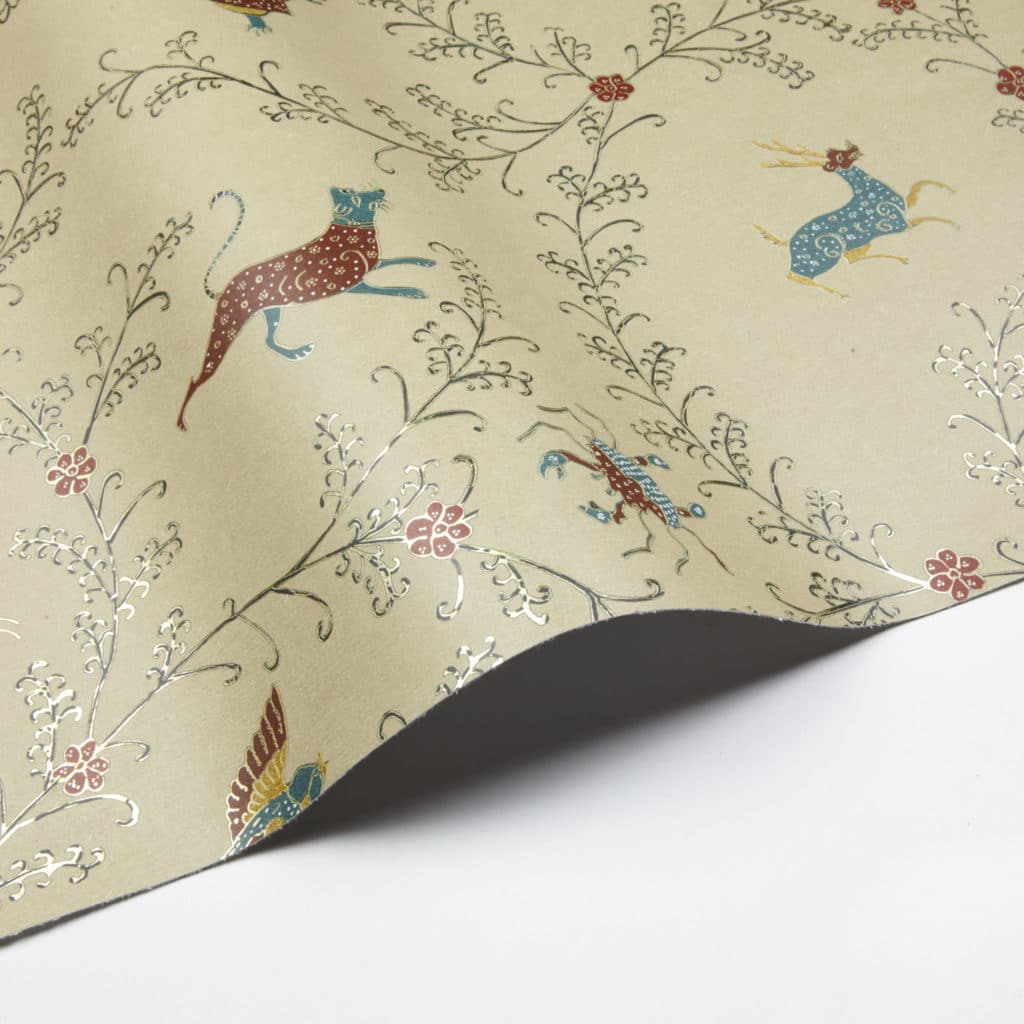 animals, forest, jataka, tales, elephant, crab, rabbit, dear, fish, gold, silver, lymer,vinyl, performance, wallpaper, botanical,nature, pattern, paper, interior design, deco, illustration,batik