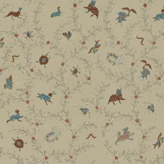 animals, forest, jataka, tales, elephant, crab, rabbit, dear, fish, gold, silver, lymer,vinyl, performance, wallpaper, botanical,nature, pattern, paper, interior design, deco, illustration,batik